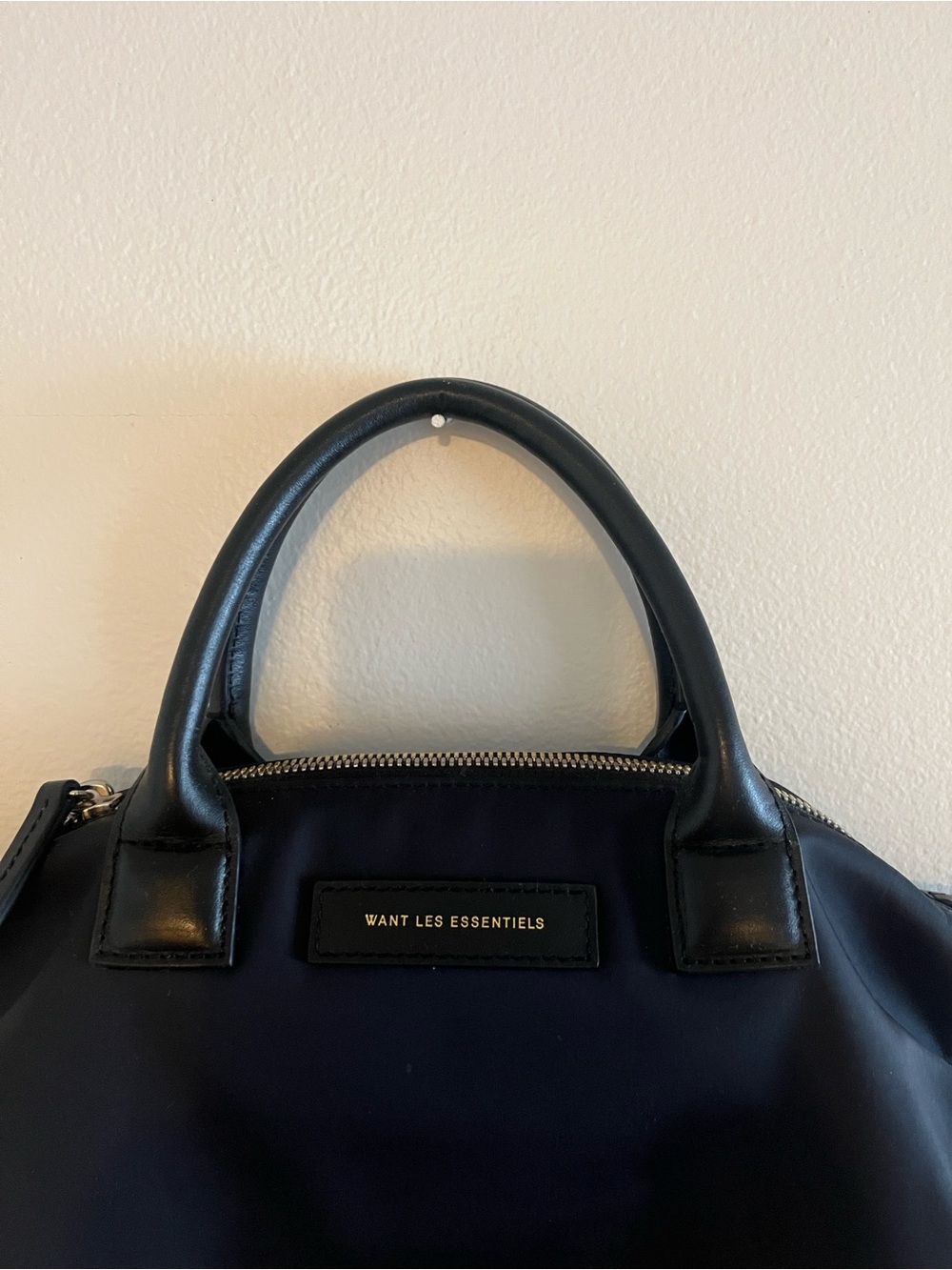 WANT Les Essentiels Black Nylon Shoulder Tote with Top Handles - Picture 2 of 11